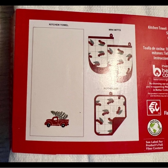 Holiday Time Festive Red and White Farm Truck Kitchen Set - Picture 3 of 3